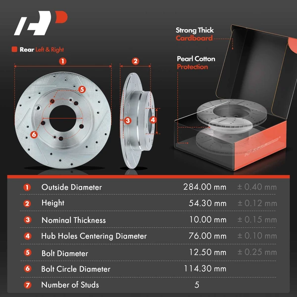 8 Pcs Rear Drilled Brake Rotors & Pads + Brake Calipers for Hyundai Sonata 12-15 Kia Optima
