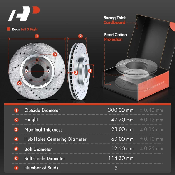 8 Pcs Front Drilled Brake Rotors & Pads + Brake Calipers for Hyundai Sonata 2011-2014