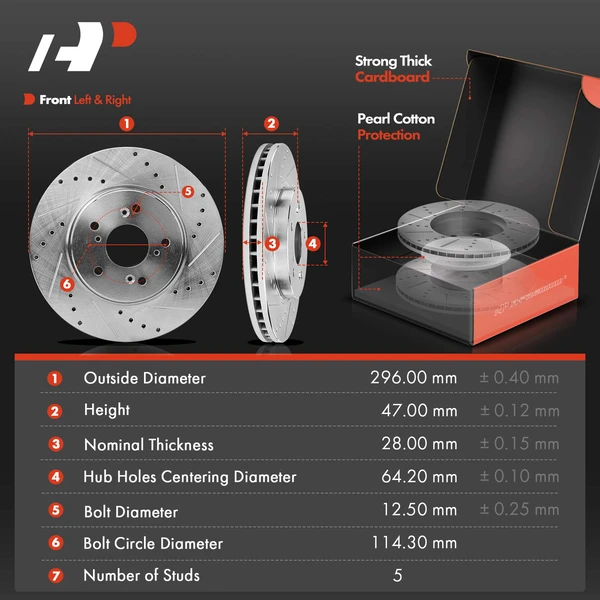 8 Pcs Front Drilled Brake Rotors & Pads + Brake Calipers for Honda CR-V 07-16 Crosstour Acura