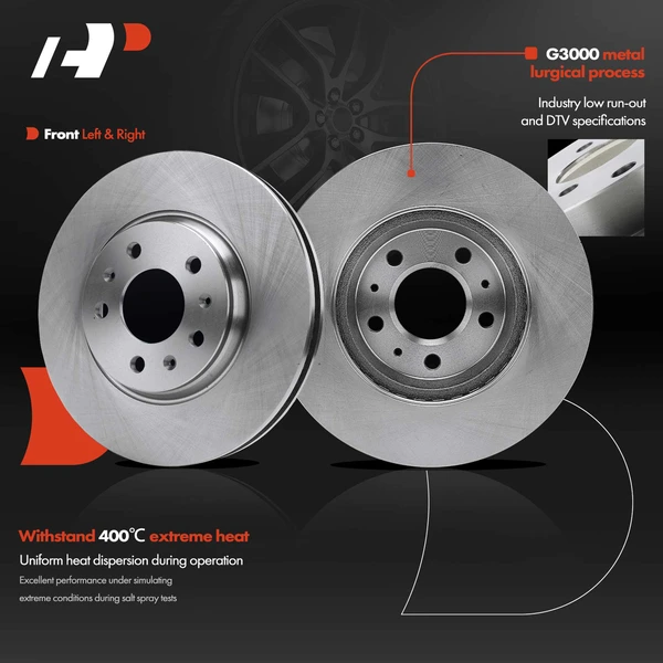 4 Pcs Front & Rear Disc Brake Rotors for Cadillac CTS 03-07 Seville 03-04 STS