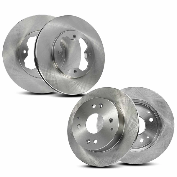 4 Pcs Front & Rear Disc Brake Rotors for Honda Accord 1991-1997 Acura CL