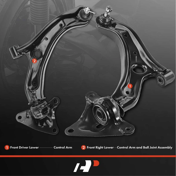 2-Pc Control Arm, Front Driver & Passenger Lower with Ball Joint A-Premium APCA5495