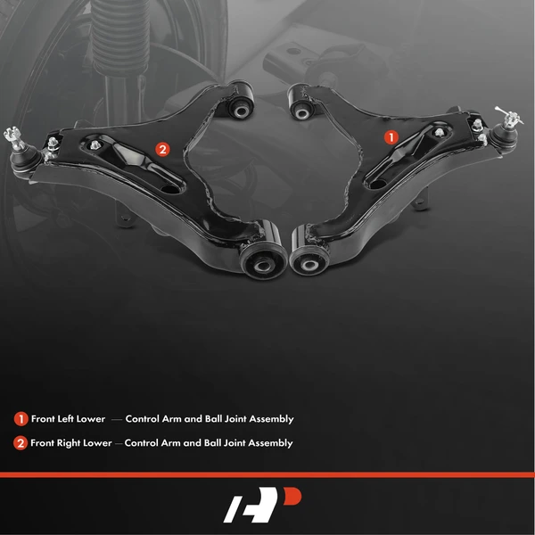 2-Pc Control Arm, Front Driver & Passenger Lower with Ball Joint A-Premium APCA5496