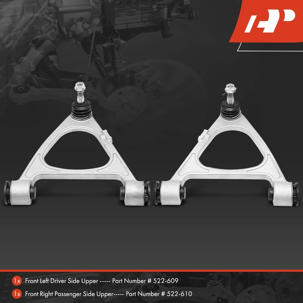 2-Pc Control Arm, Front Driver & Passenger Upper with Ball Joint A-Premium APCA6142