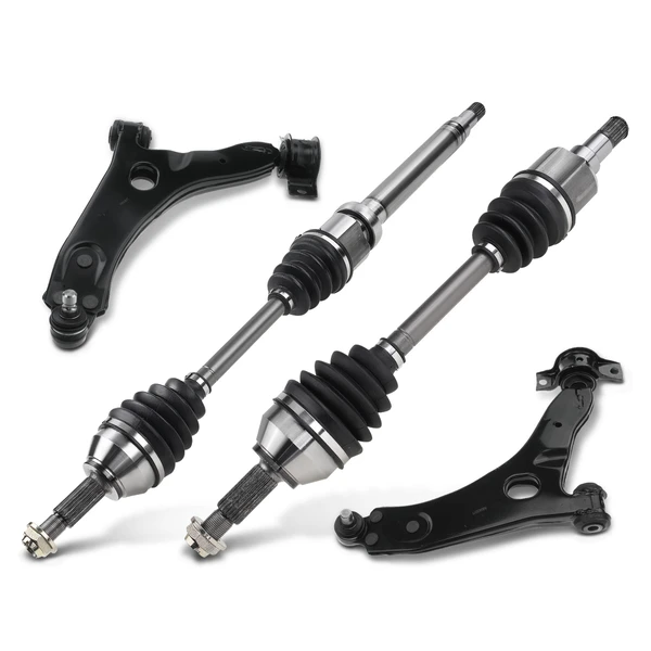 4-Pc Control Arm Ball Joint and CV Axle Shaft Kit, Front Side A-Premium APCA5248