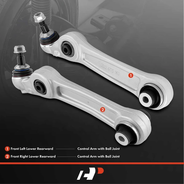 2-Pc Control Arm, Front Lower Rearward with Ball Joint A-Premium APCA5512