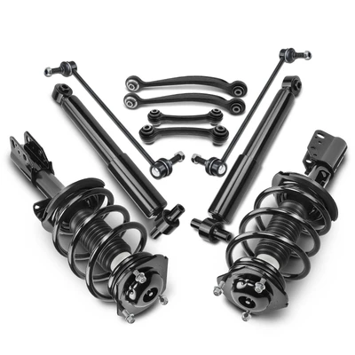 10 Pcs Complete Strut & Coil Spring Control Arm Kit