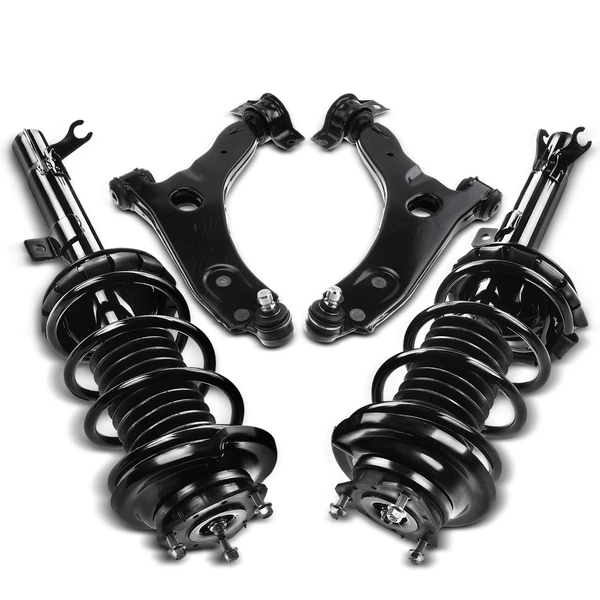 4-Pc Shock Strut Coil Spring and Control Arm Kit, Front Side A-Premium APCA5251