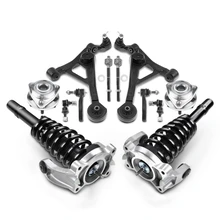 12 Pcs Front Strut & Coil Spring Hub Bearing Control Arm Kit