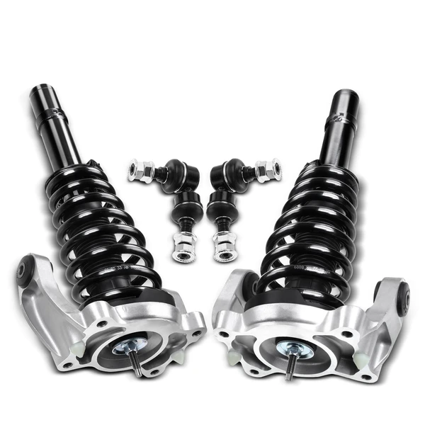 4-Pc Shock Strut Coil Spring and Control Arm Kit, Front Side A-Premium APCA5408