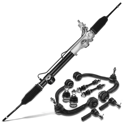 9 Pcs Front Rack and Pinion & Control Arm Kit