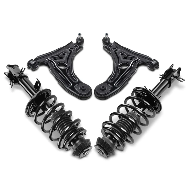 4-Pc Shock Strut Coil Spring and Control Arm Kit, Front Side A-Premium APCA5283