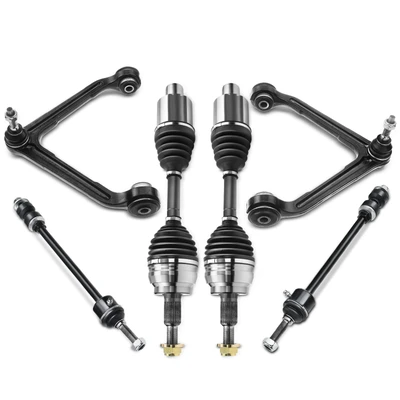 6 Pcs Front CV Axle Control Arm Kit