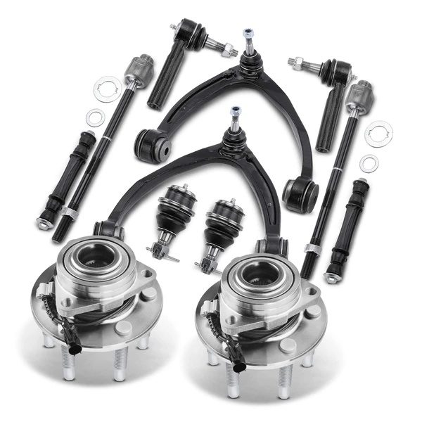 12-Pc Control Arm and Ball Joint Full Kit, Front Side A-Premium APCA5299