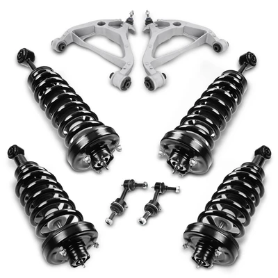 10 Pcs Complete Strut & Coil Spring Control Arm Kit