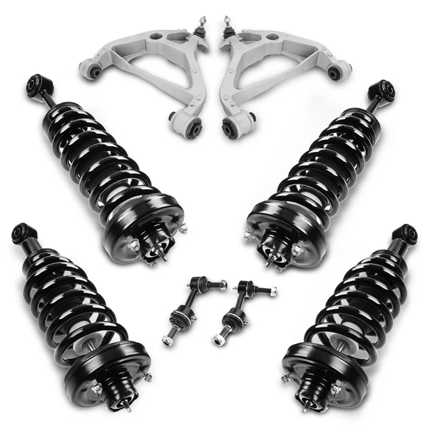 2003-2005 Ford Expedition 10-Pc Shock Strut Coil Spring and Control Arm Kit 2003-2005 Ford Expedition A-Premium APCA5305