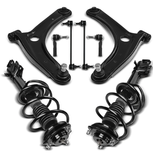 8-Pc Control Arm and Ball Joint Full Kit, Front Side A-Premium APCA5382