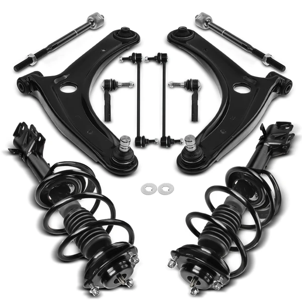 10-Pc Control Arm and Ball Joint Full Kit, Front Side A-Premium APCA5383