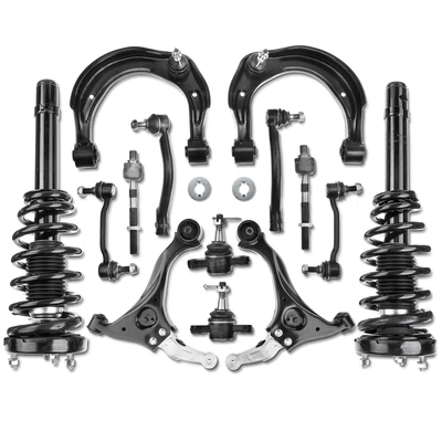 14 Pcs Front Complete Strut & Coil Spring Control Arm Kit
