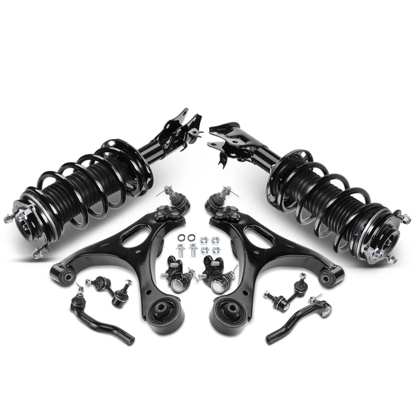 10-Pc Shock Strut Coil Spring and Control Arm Kit, Front Side A-Premium APCA5316