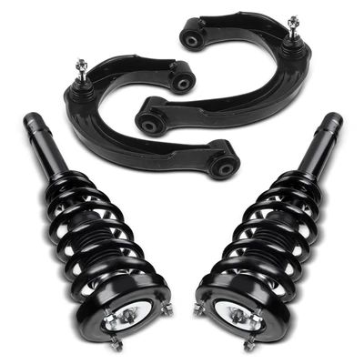 4 Pcs Front Complete Strut & Coil Spring Control Arm Kit