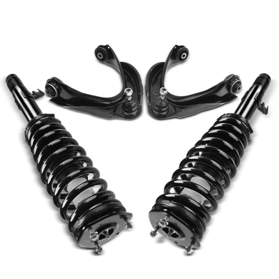 4 Pcs Front Complete Strut & Coil Spring Control Arm Kit