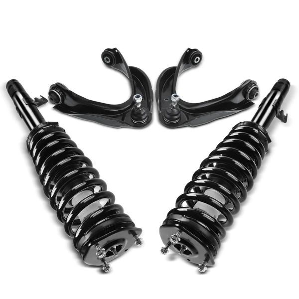 4-Pc Shock Strut Coil Spring Assembly and Control Arm Kit, Front Side A-Premium APCA5320