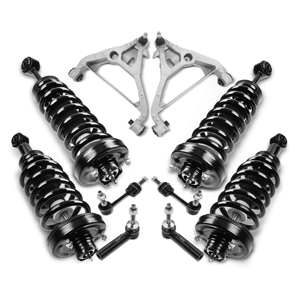 2003-2004 Lincoln Navigator 10-Pc Control Arm and Ball Joint Full Kit 2003-2004 Lincoln Navigator A-Premium APCA5399