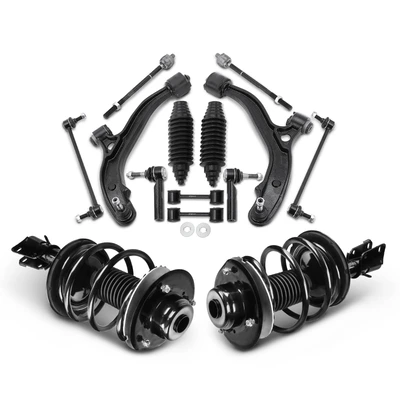14 Pcs Complete Strut & Coil Spring Control Arm Kit