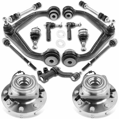 13 Pcs Front Wheel Hub Bearing Control Arm Ball Joint Kit