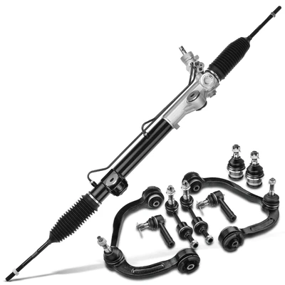 9 Pcs Front Rack and Pinion & Control Arm Kit