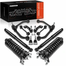 12 Pcs Complete Strut & Coil Spring Control Arm Kit