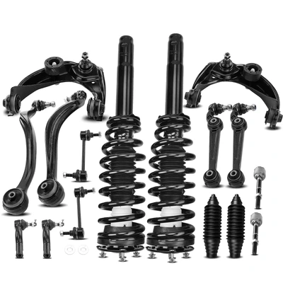 16 Pcs Complete Strut & Coil Spring Control Arm Kit