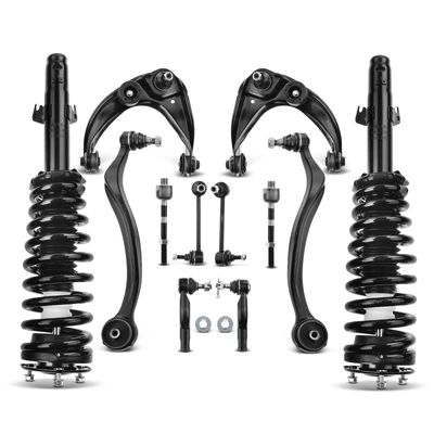 12 Pcs Complete Strut & Coil Spring Control Arm Kit