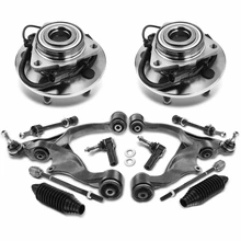 2006-2009 Dodge Ram 1500 12pc Control Arm Wheel Bearing and Hub Assembly Kit, Front Side A-Premium APCA5353