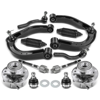 12 Pcs Front Wheel Hub Bearing Control Arm Kit