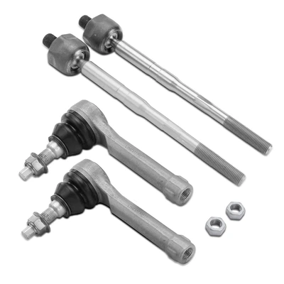 4 Pcs Inner & Outer Tie Rod End