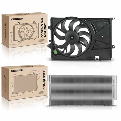 AC Condenser & Single Cooling Fan Assembly Kit