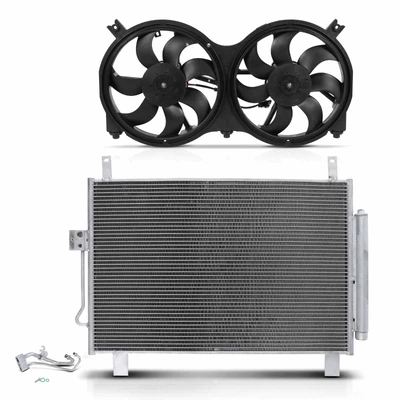 AC Condenser & Dual Cooling Fan Assembly Kit