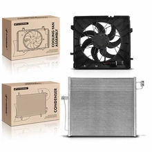 AC Condenser & Single Cooling Fan Assembly Kit