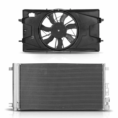 AC Condenser & Single Cooling Fan Assembly Kit