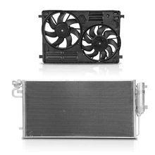 AC Condenser & Dual Cooling Fan Assembly Kit for Ford Escape 2017-2019 Lincoln MKC