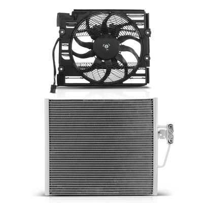 AC Condenser & Single Cooling Fan Assembly Kit