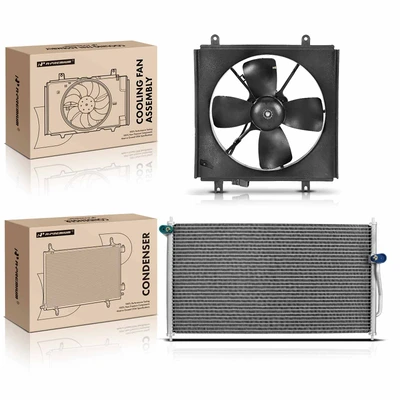 AC Condenser & Single Cooling Fan Assembly Kit