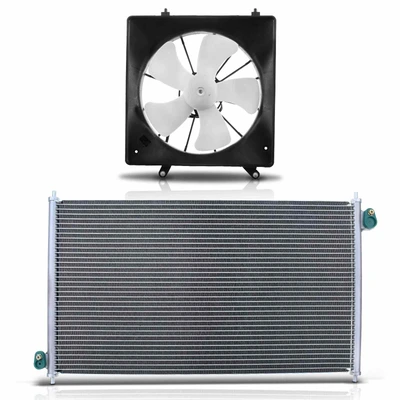 AC Condenser & Single Cooling Fan Assembly Kit