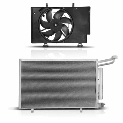 AC Condenser & Single Cooling Fan Assembly Kit