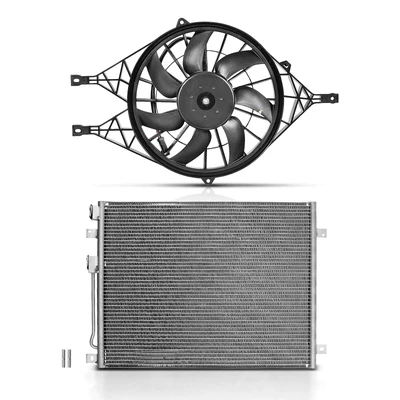 AC Condenser & Single Cooling Fan Assembly Kit