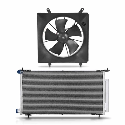 AC Condenser & Single Cooling Fan Assembly Kit