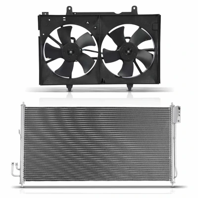 AC Condenser & Dual Cooling Fan Assembly Kit