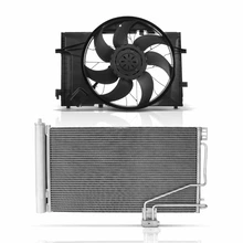 AC Condenser & Single Cooling Fan Assembly Kit